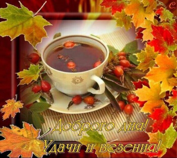 С добрым утром осенним с пожеланиями