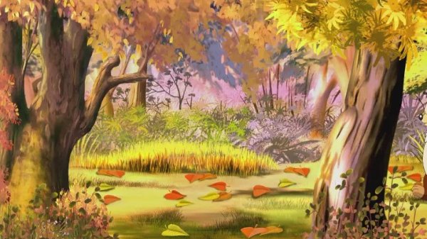 Поляна осенняя лес Сказочная