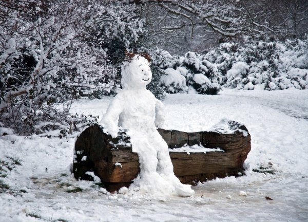 Снежная баба растаяла