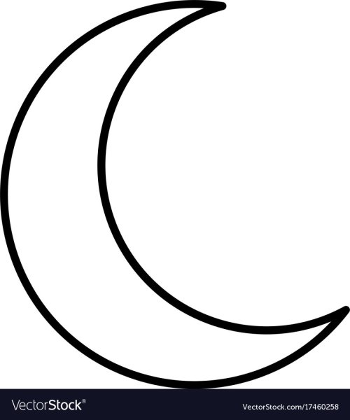 Трафарет полумесяц