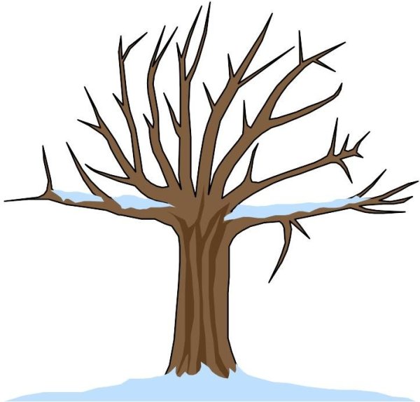 Зимнее дерево для детского сада