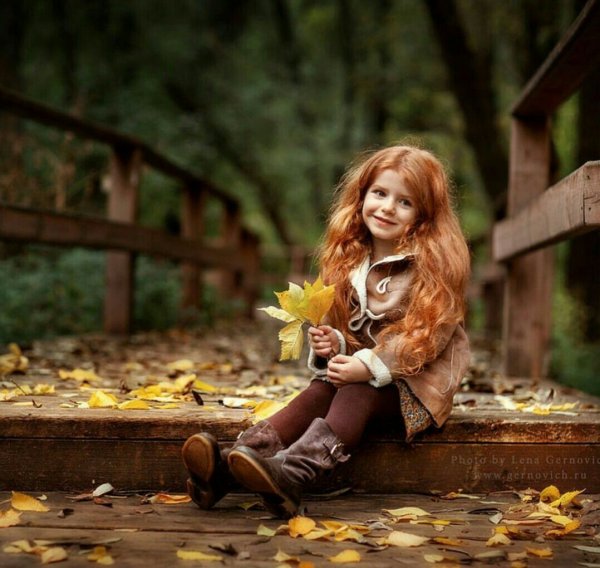 Осенняя фотосессия детей