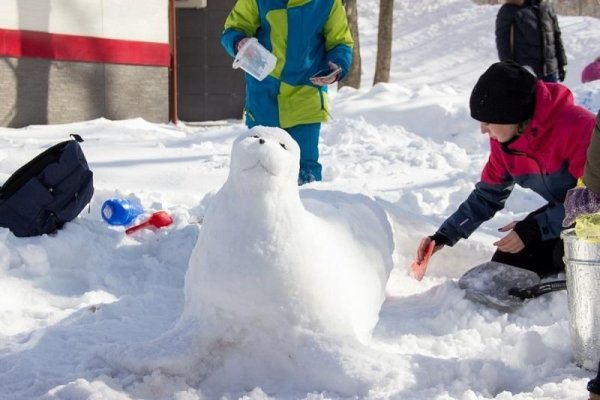 Лепим снежные фигуры