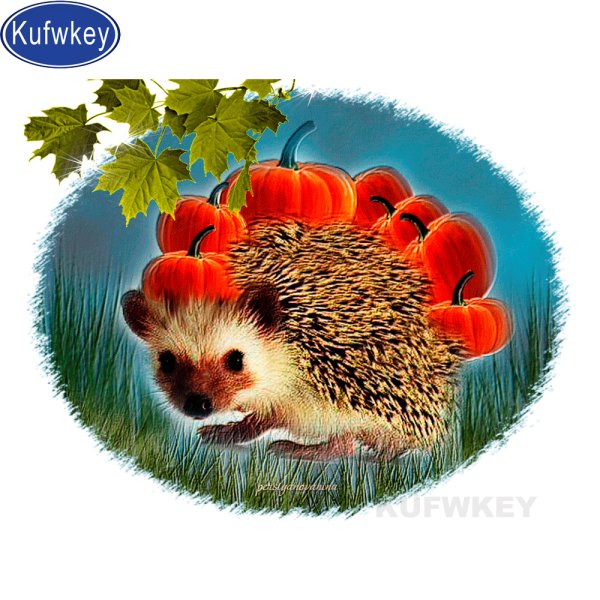 Ежик осенью