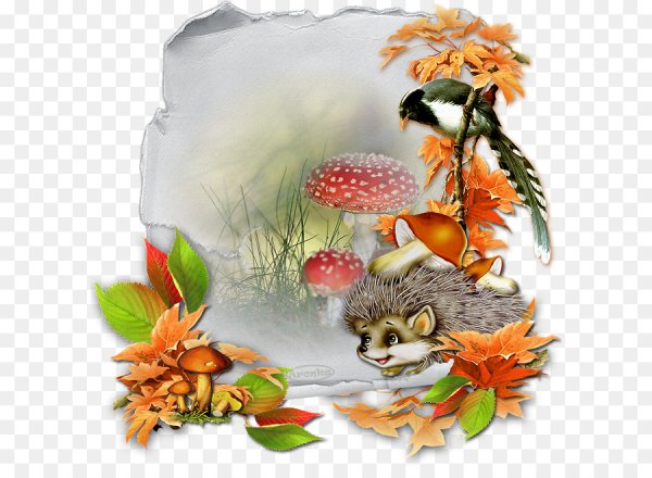 Ежик осень для детей