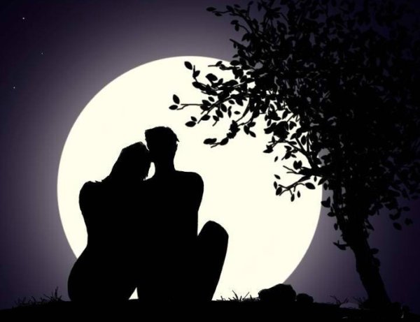 Влюбленные под луной