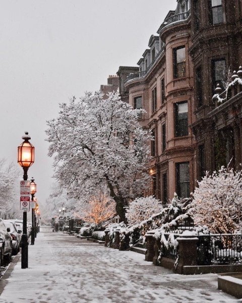 Нью-Йорк Бруклин зимой