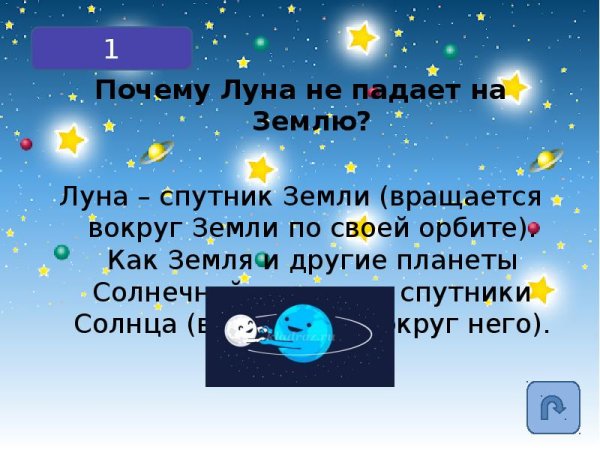 Почему Луна не падает