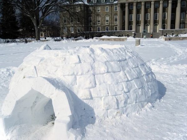 Крепость из снега