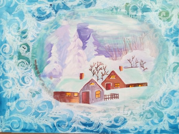 Конкурс рисунков зимние узоры