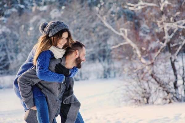 Пара зимой