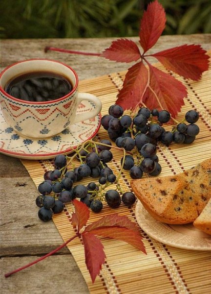 Чай с виноградом