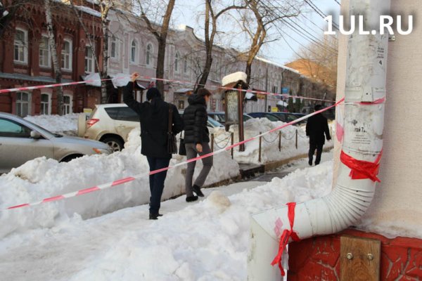 Падение сосулек на людей