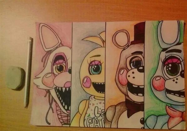 ФНАФ 2 рисунки для срисовки