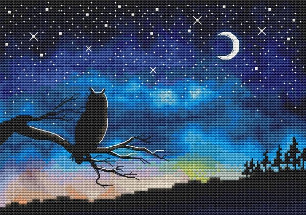 Вышивка ночь