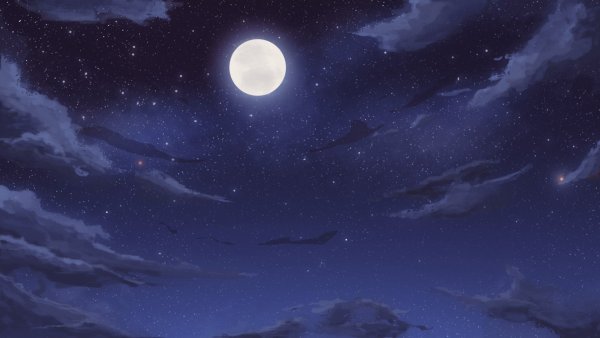 Ночное небо аниме