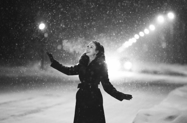 Девушка зима