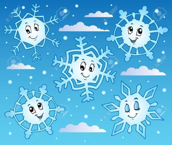 Хоровод из снежинок