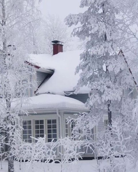 Домик в снегу