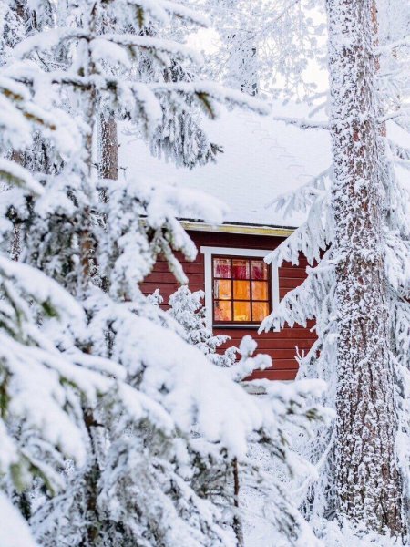 Домик в снегу