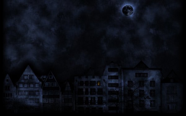 Мрачный ночной город