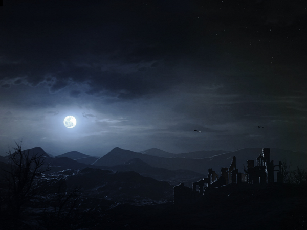 Ночное небо страшное