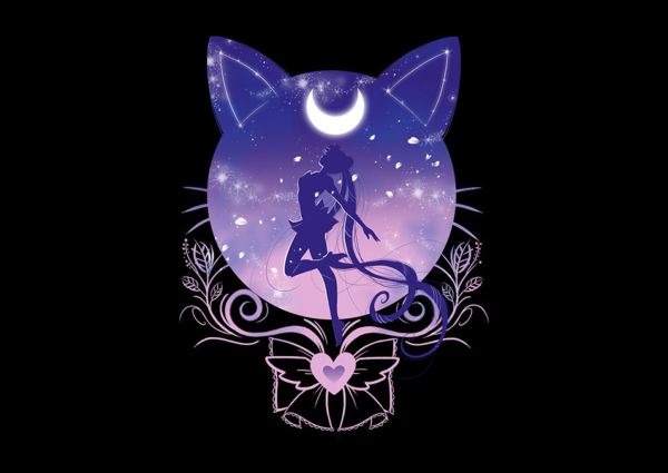 Кошка Сейлор Мун Луна арт