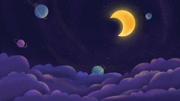 Звездное небо мультяшное