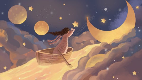 Луна рисунок