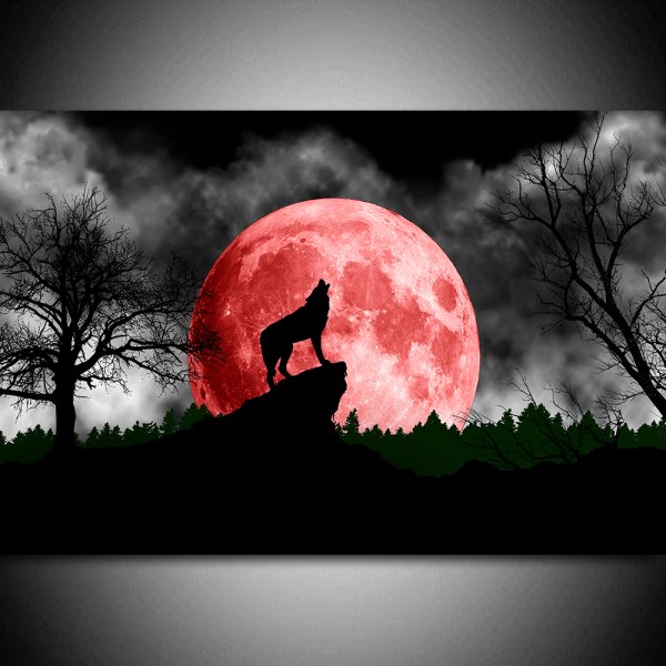 Кровавая Луна волк