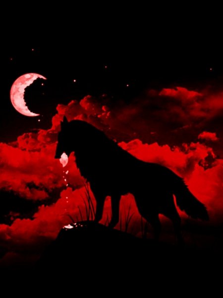 Кровавая Луна волк
