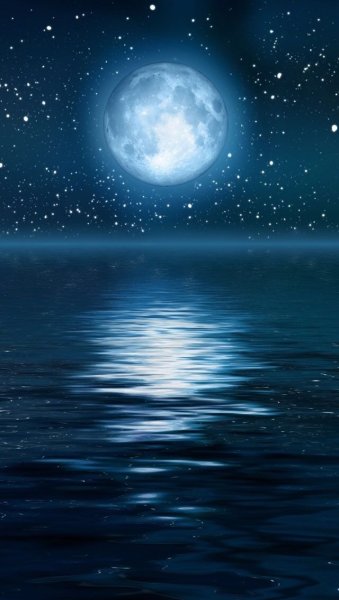 Звездное небо отражается в воде