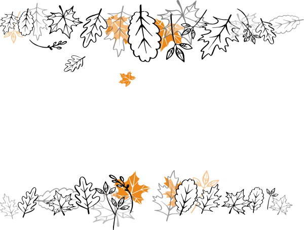 Осенние узоры рамки