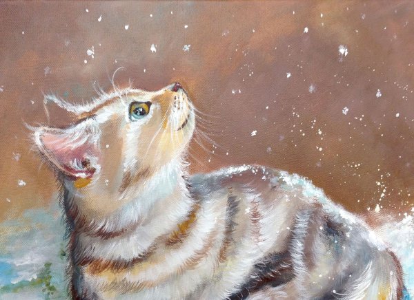 Художница Аннет Логинова зима