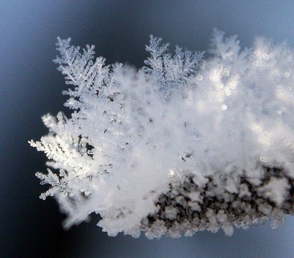 Пушистые снежные хлопья