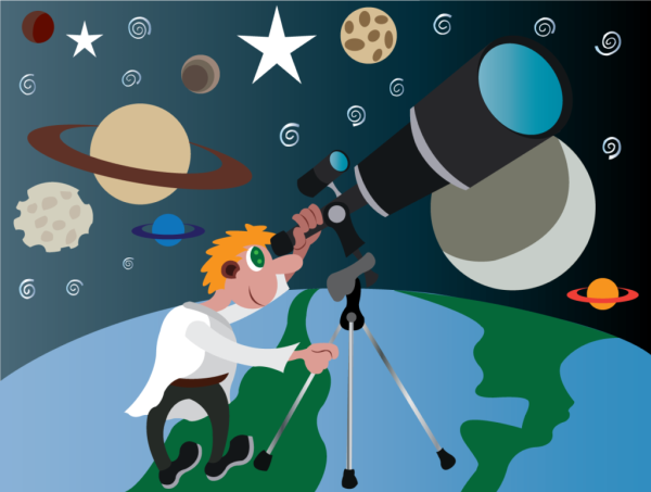 Астроном мультяшный