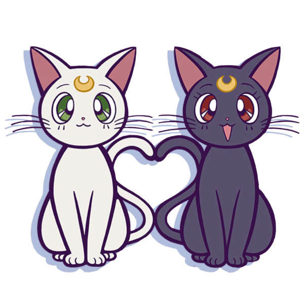 Луна и Артемис Сейлор Мун коты