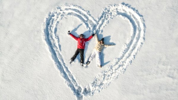 День влюбленных лыжи