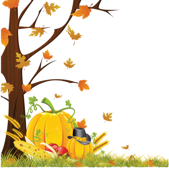 Осенний лес мультяшный