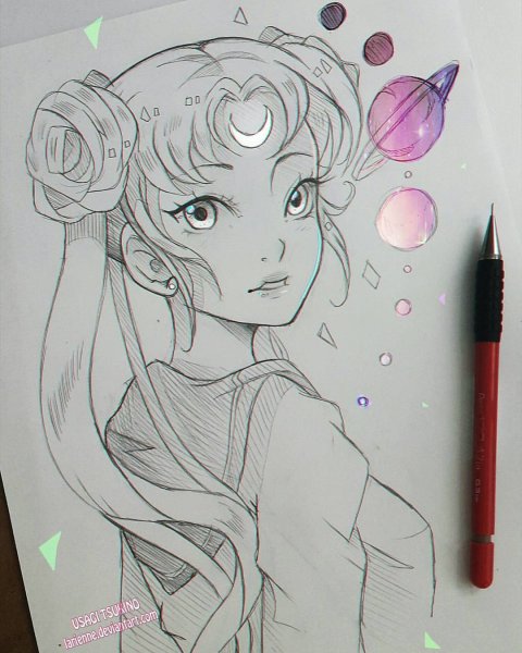 Аниме скетчи Сейлор Мун