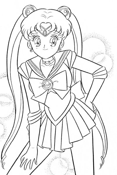 Раскраски сейлормун маленькие