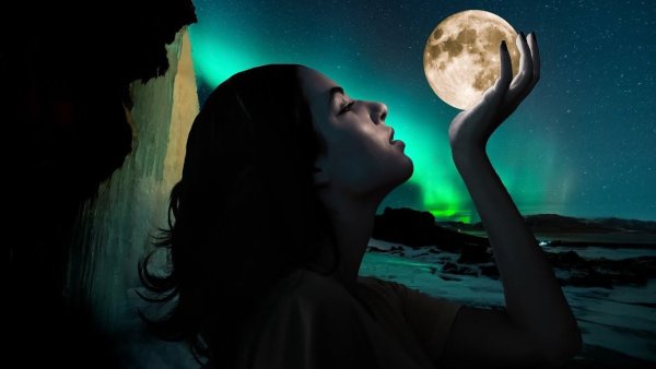 Девушка в лунном свете