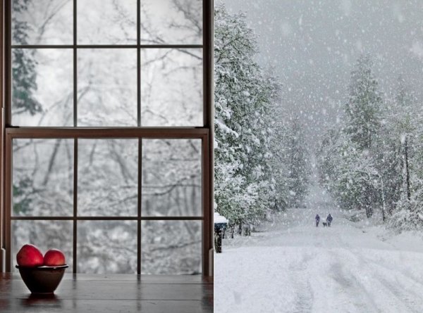 Зимний вид из окна