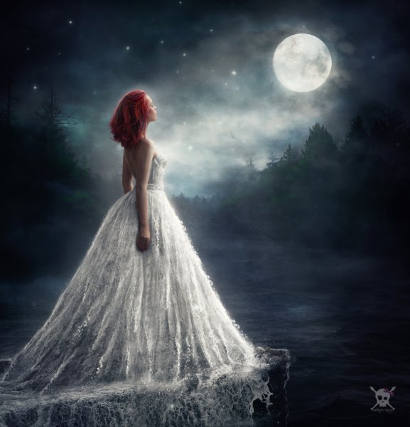 Рыжая ведьма в белом платье