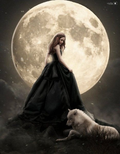 Полнолуние и ведьма