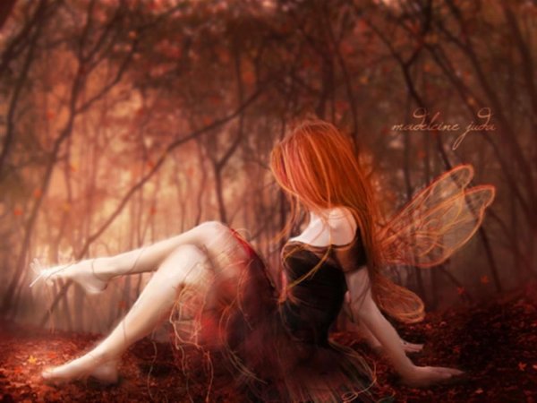 Ангел с рыжими волосами