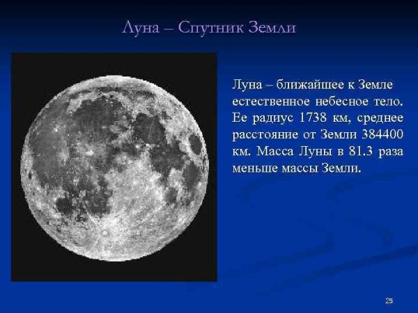 Луна ближайшая к земле небесное тело
