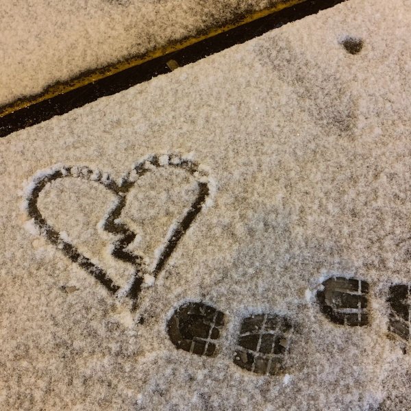 Сердце на снегу Эстетика