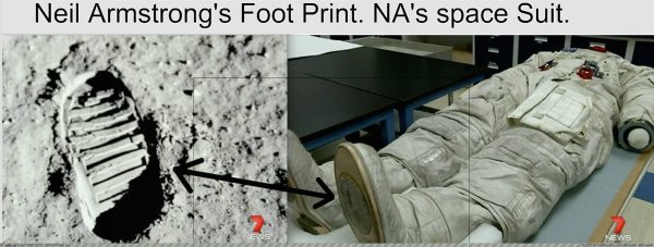 Нил Армстронг след на Луне