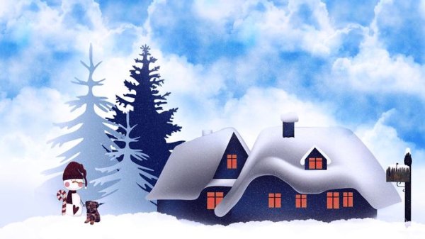 Новогодняя деревня